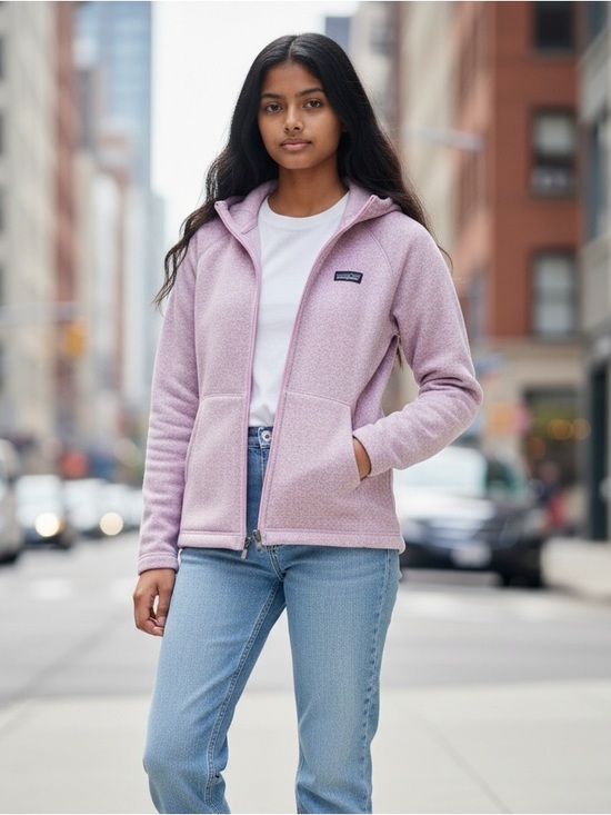 Patagonia Other - Patagonia Kids Better Sweater Hoody in Rose Pink size L 12